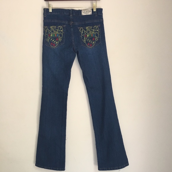 🍑 COOGI Embroidered Wide Leg Jeans - Picture 6 of 8